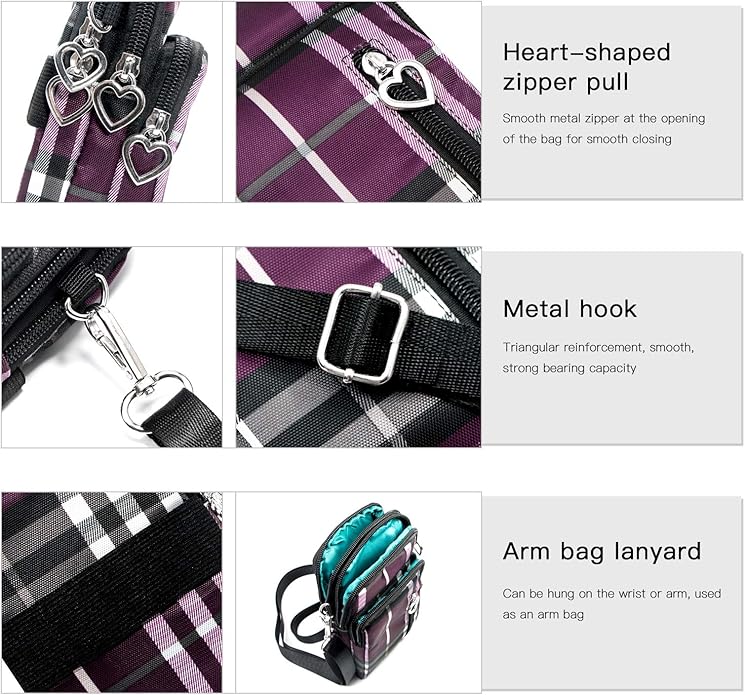 BIAOTIE Lightweight Small Crossbody bags Cell Phone Purses Travel Pouch Shoulder Bag for Women