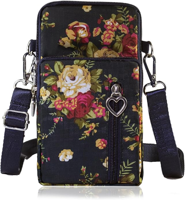 JANKS Small Crossbody Bag for Women - Mini Phone Purses with Crossbody Strap and Wallet - Nylon Arm Bag
