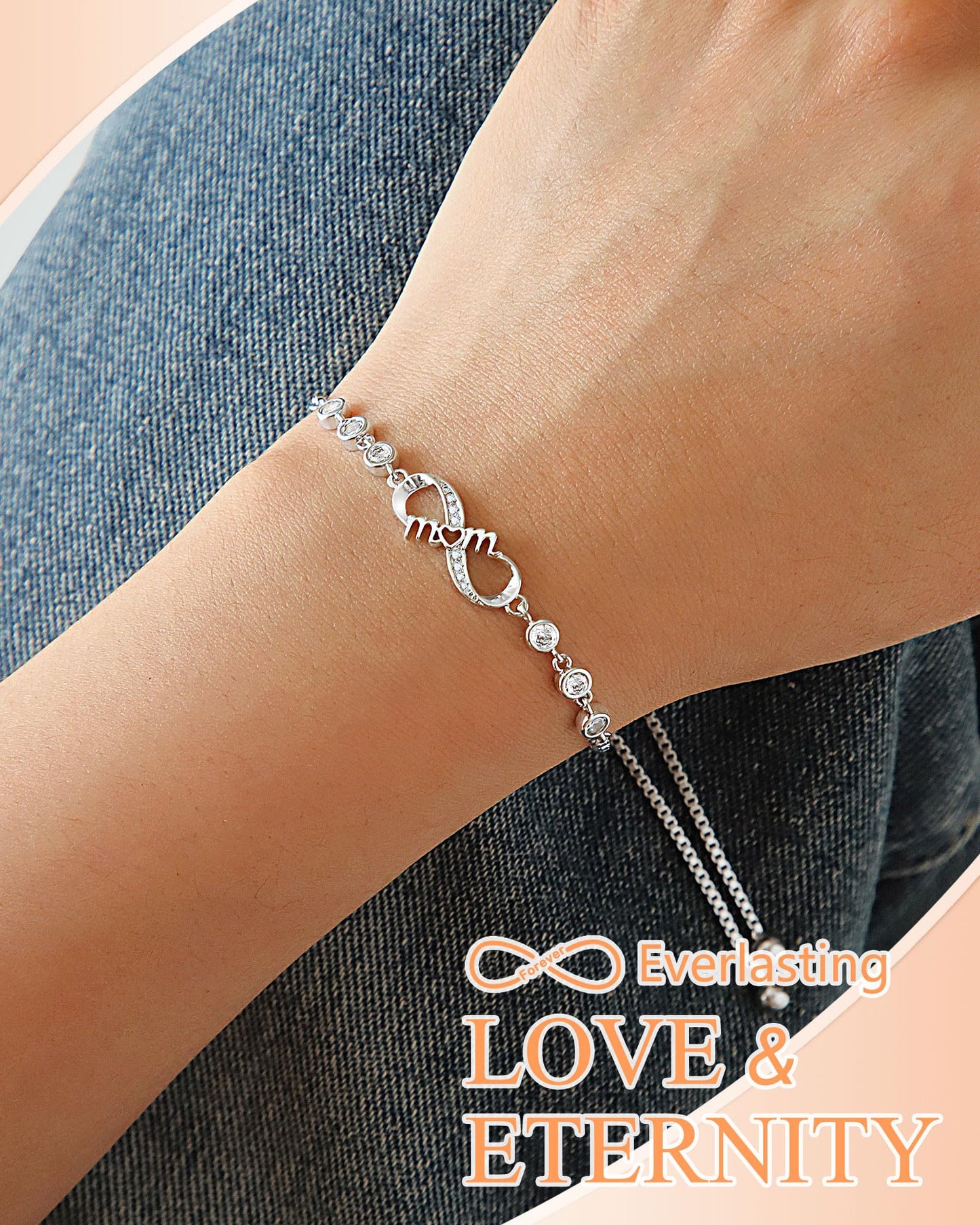 UNGENT THEM Mom Birthday Gifts from Daughter Son Happy Birthday Unique Cool Mother Bday Presents Ideas Bracelets for Women