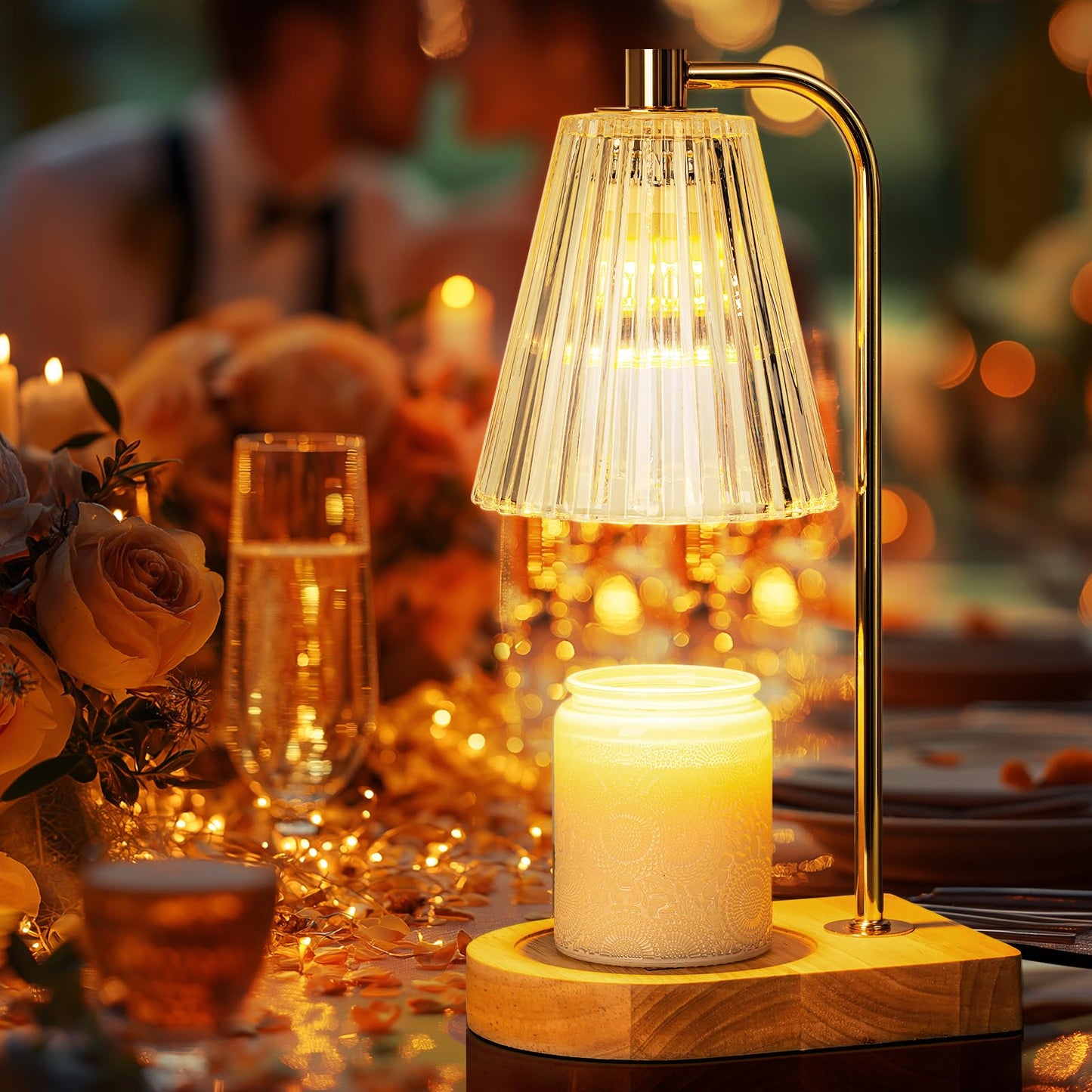 Marycele Wedding Gifts for Couples 2025, Candle Warmer Lamp for Engagement Gifts, Bridal Shower Present, Wedding Registry Gifts for Newly Wed Bride and Groom, Candle Wax Warmer Lamp