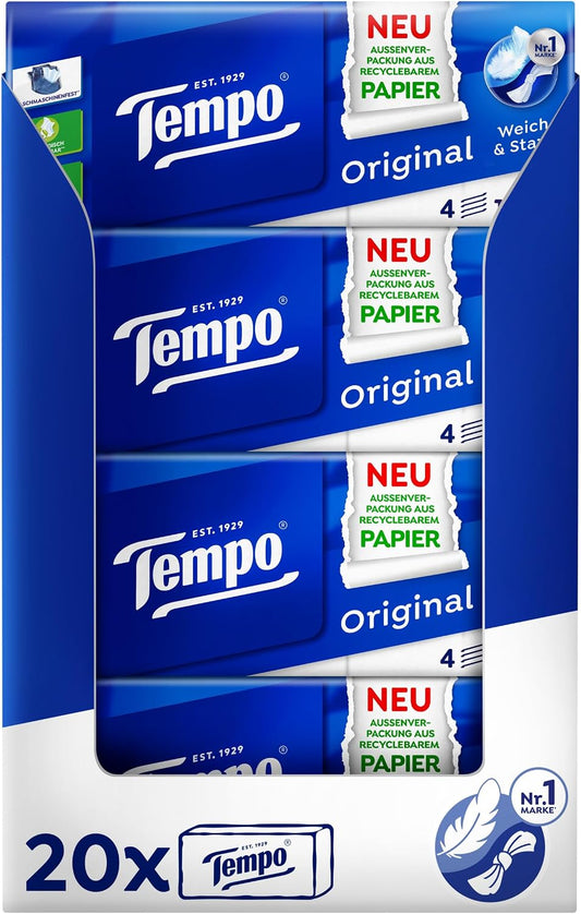 Tempo Tissues 15 Pack (15x10 Tissues)