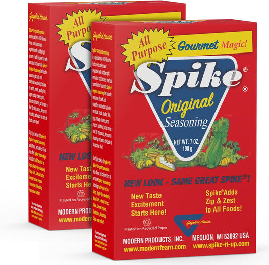 Spike Original All-Purpose Seasoning Salt, Herb, Veggie & Spice Blend 2-Pack – Seasonings & Spices, 7 Oz Ea