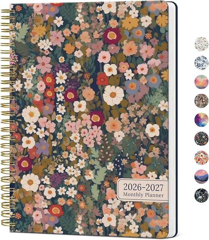 Monthly Planner 2026-2027, 2 Year Months Calendar Planner 2026-2027, Runs from January 2026 - December 2027, 7" x 10", 24 Months, Perfect for School Office Home Planning - Garden