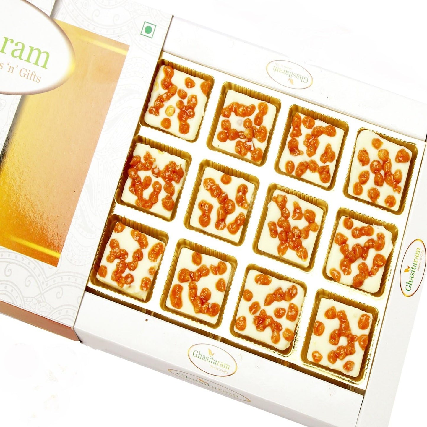 Ghasitaram Gifts Valentines Gift Valentines Day Chocolates for Girlfriend/Boyfriend/Husband and Wife Valentines Special Chocolate Valentines Chocolates - Butterscotch Chocolates (12 pcs)