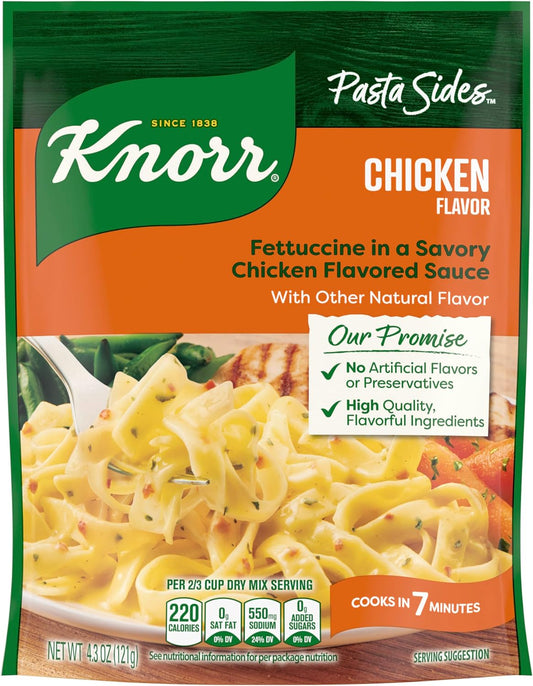 Knorr Pasta Sides Chicken Fettuccine For Delicious Quick Pasta Side Dishes 4.3 oz