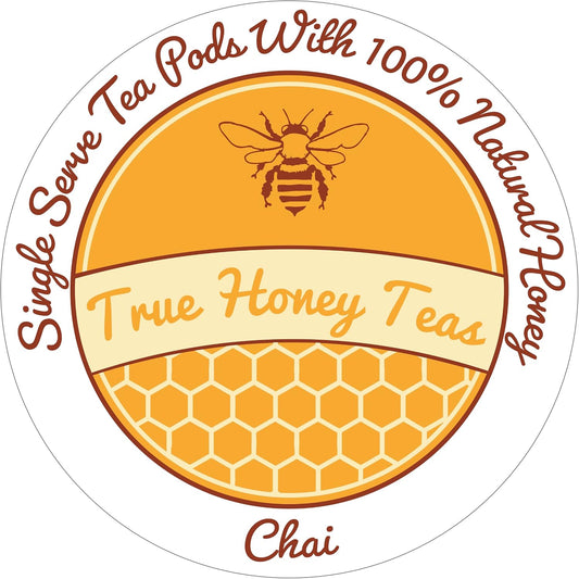 True Honey Chai Tea Pods - All Natural Organic Cinnamon, Clove, Coriander, Anise and Fennel - 22 Count