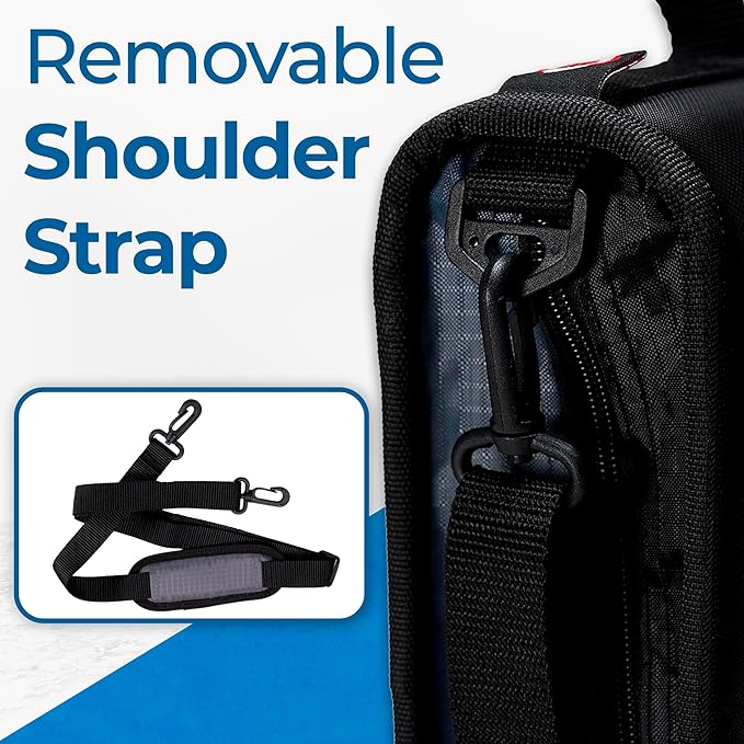 Case-it Mighty Zip Tab Zipper Binder, 3" O-Ring with 5-Color tabbes, Expanding File Folder and Shoulder Strap and Handle, D-146-Light Pink
