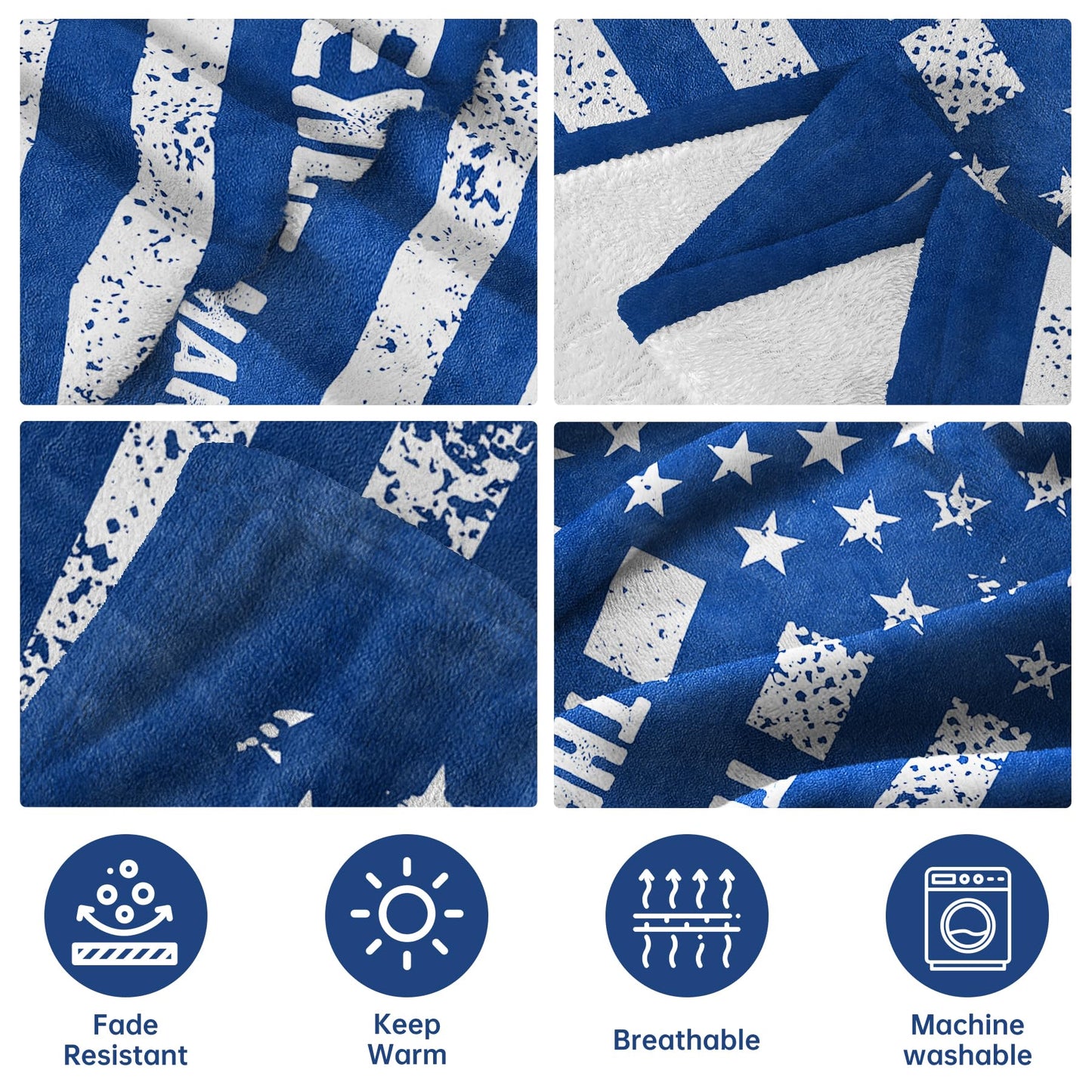 musaecoin Gifts for Boyfriend Birthday- American Flag Blanket with The Man The Myth The Legend- Boyfriend Gifts Ideas, Soft Useful Blanket Throw for Bed Sofa Car Napping Camping, 60”×50”
