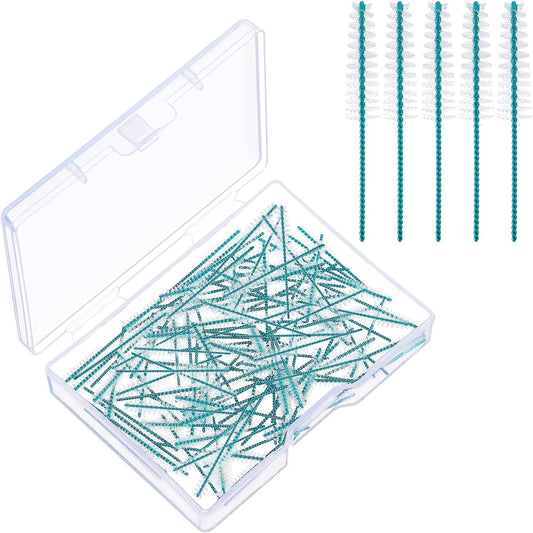 Interdental Brush Dental Picks Tooth Floss Interdental Brush Between Teeth Refills White Refills for Tooth Cleaning(60 Pieces,Tight)