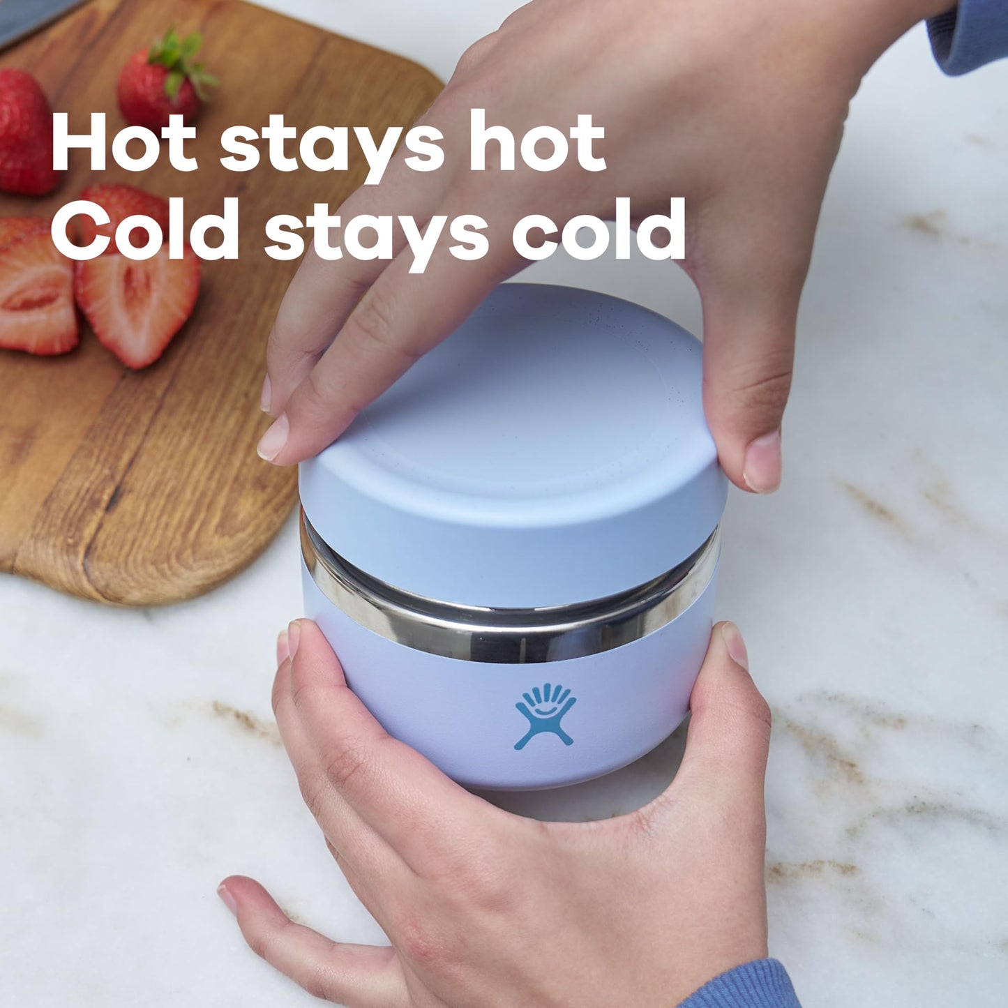 Hydro Flask Food Jar – Insulated Stainless Steel, Snack Travel Container for Hot Food, Lunch, & Soup 12 Oz Agave Green