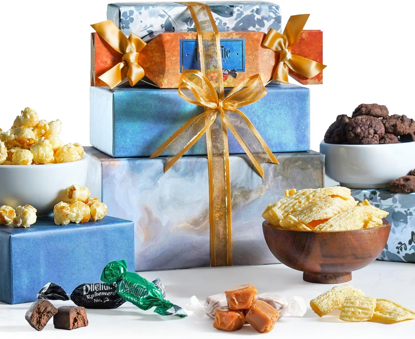 Broadway Basketeers Food Gift Basket Tower Snack Gifts for Families, College, Delivery for Appreciation, Thank You, Corporate, Get Well Soon, Care Package