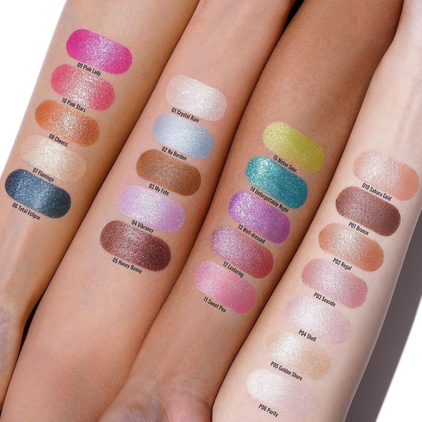 Oulac Grey Cream Eyeshadow, Waterproof Highly Pigmented Glitter Eye Shadow with Moisturizing Formula, Extremely Soft Creamy Texture, Easy to Blend, Large Capacity,.(06)