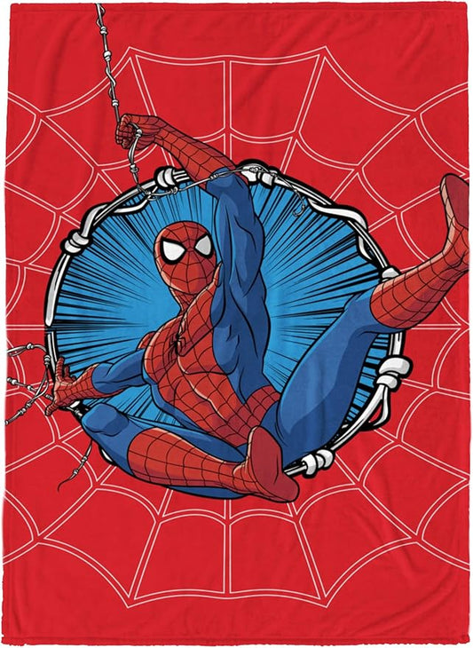 Jay Franco Kids Plush Throw Blanket â Soft & Cozy Fleece Throw for Bedroom & Couch DÃ©cor, Official Licensed Product, Red - Spiderman, 60x90 - Large Blanket