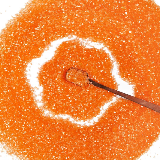Orange Sanding Sugar Sprinkles, Food Grade 150g, Edible Orange Sugar Sprinkles for Cake Decorating, Cupcake Toppers Decoration, Ice Cream, Wedding Party Halloween Holiday Supplies