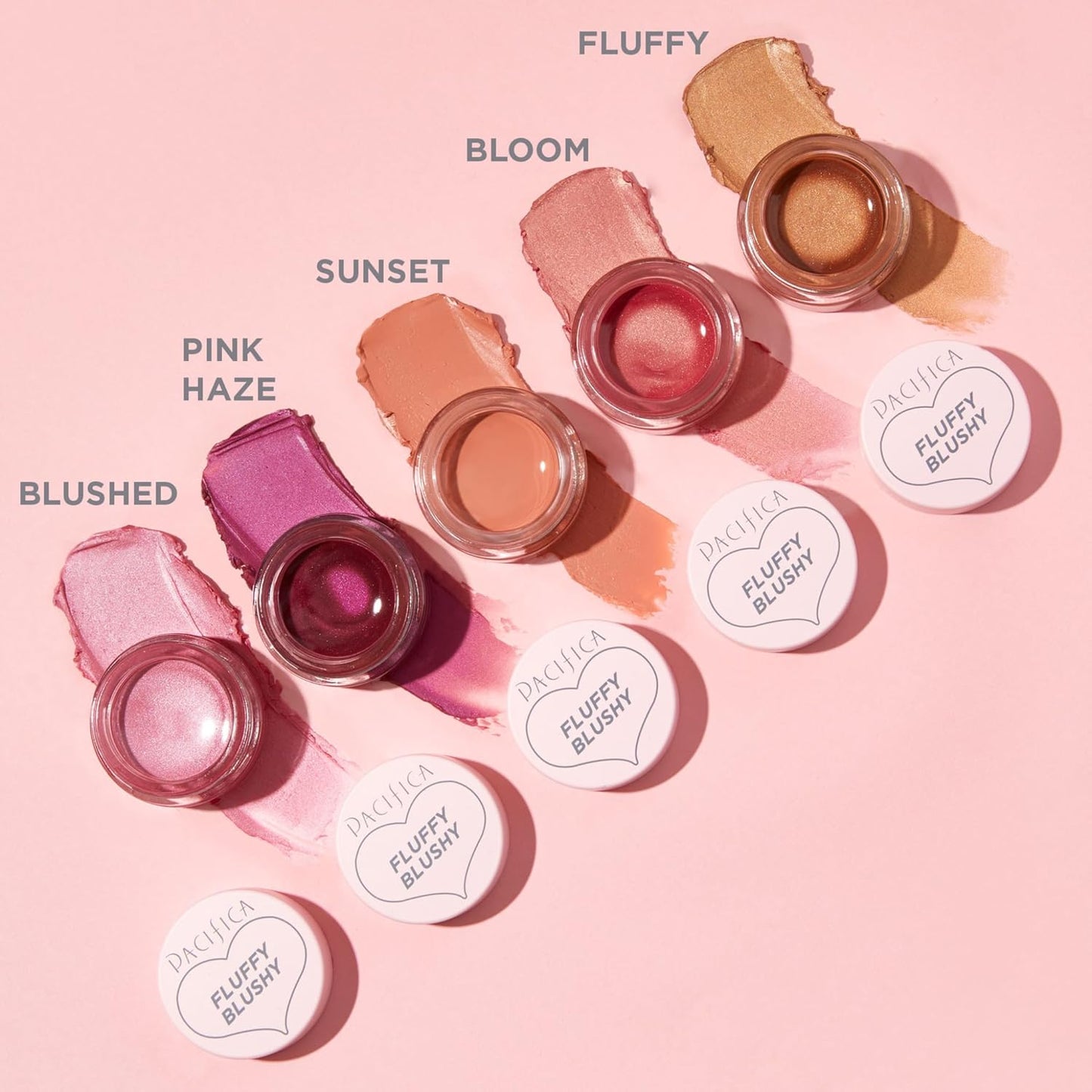 Pacifica Beauty Fluffy Blushy Cream Blush - Pink Haze, Makeup, Lip + Cheek, Lightweight, Blendable, Buildable, Air Whip Cream Blush, Hydrating Vegan Collagen, Face Blush, Vegan, 1 fl oz (1 Count)