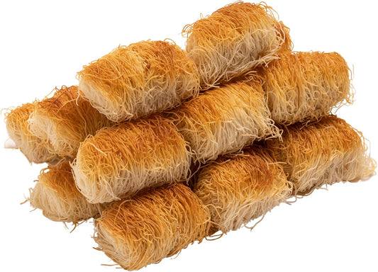 Eastanbul Kataifi Rolls Kataifi Shredded Fillo Dough (Syrup not included) Twisted Kadayif Pastry Dough, From Staple Syrup Sweetened Dessert, Ingredient for Dubai Chocolate, Shredded Wheat Cereal, 300g