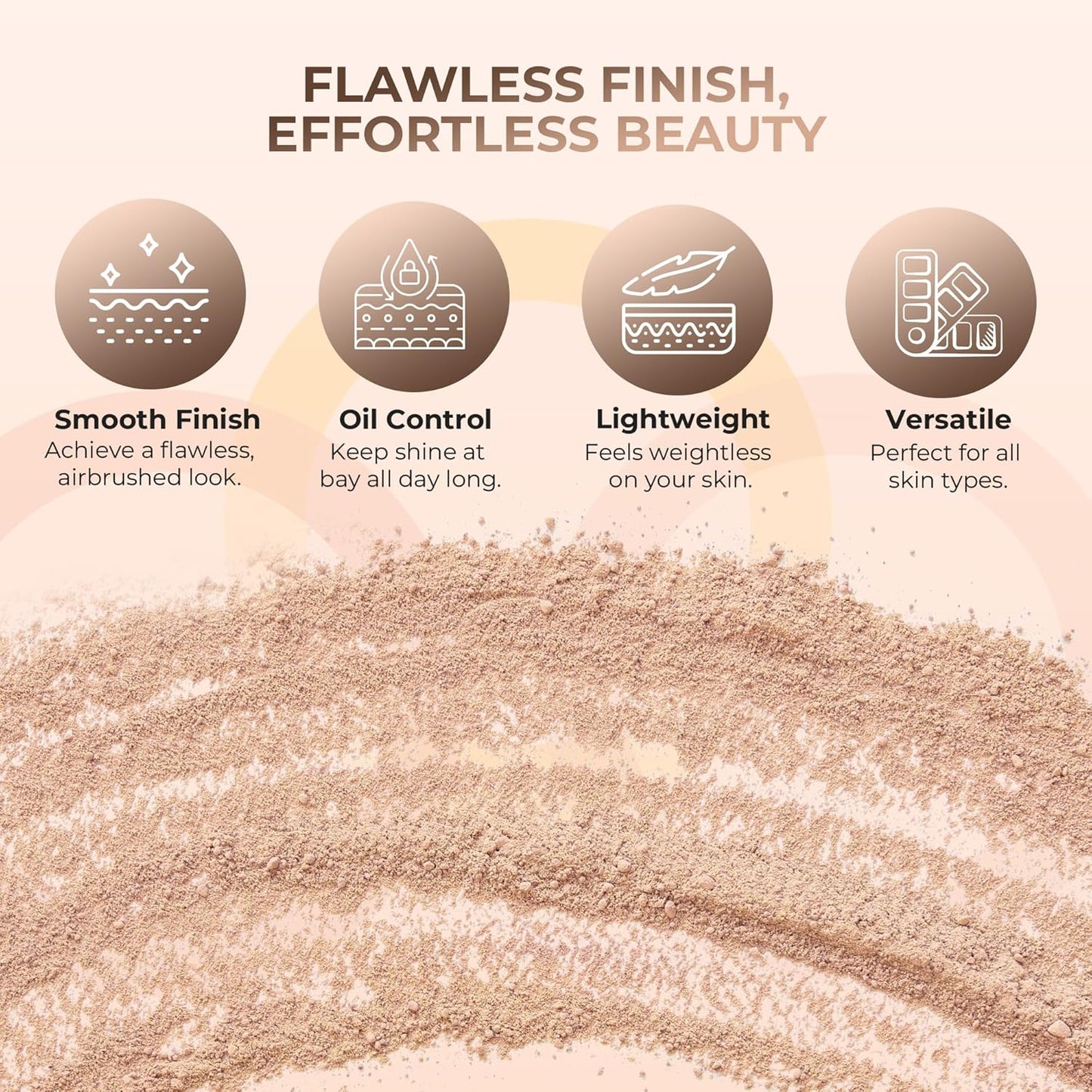 (8 Ounce Bag) (Light) Foundation Powder Refill By Sweet Face Minerals, Lightweight Mineral Loose Makeup Powder with SPF 20, Full Coverage Flawless Finish, Talc-free, Cruelty-Free, Refillable Pouch