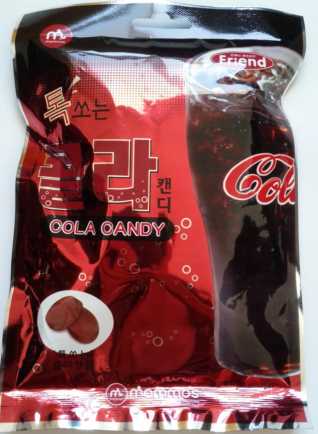 Mammos Friend Cola Candy Korean 3.5 oz