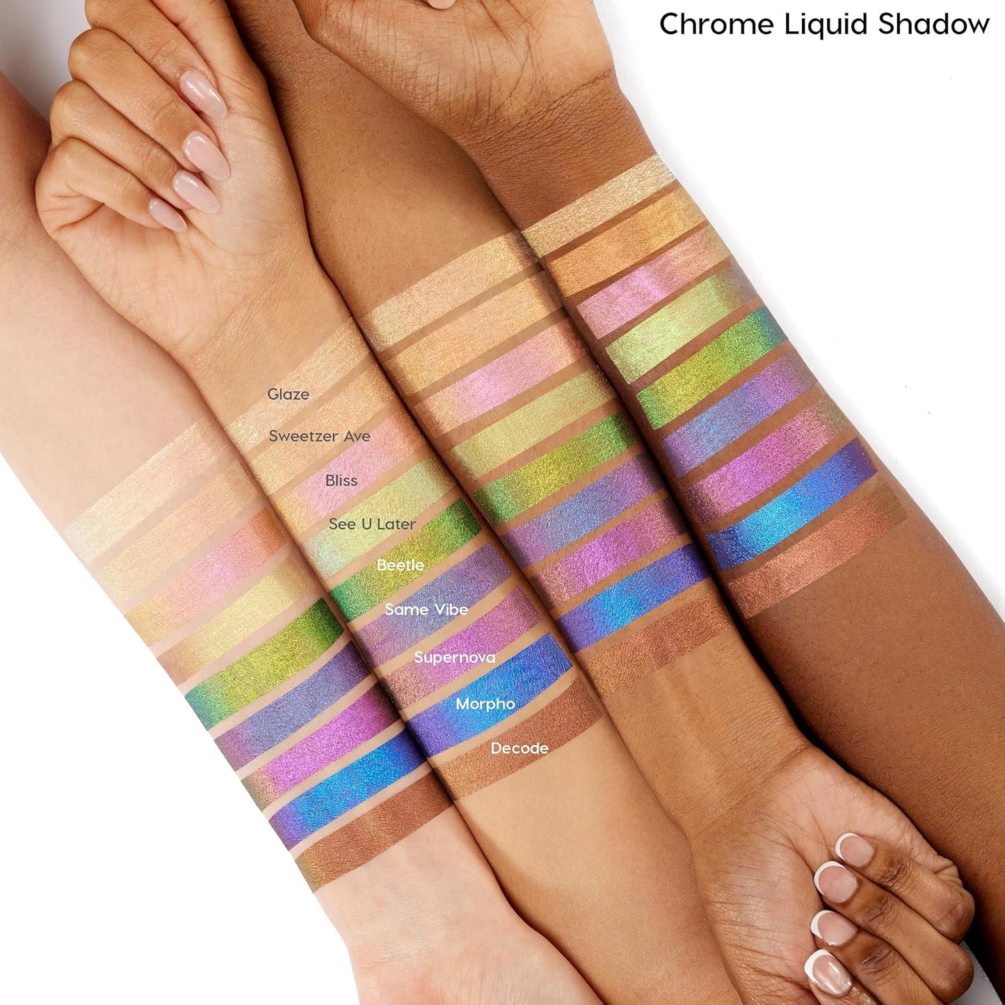 ColourPop Chrome Liquid Eyeshadow - Color-Shifting Chrome Eyeshadow with Long-Lasting & Ultra-Pigmented Formula - Same Vibe (0.05 oz)