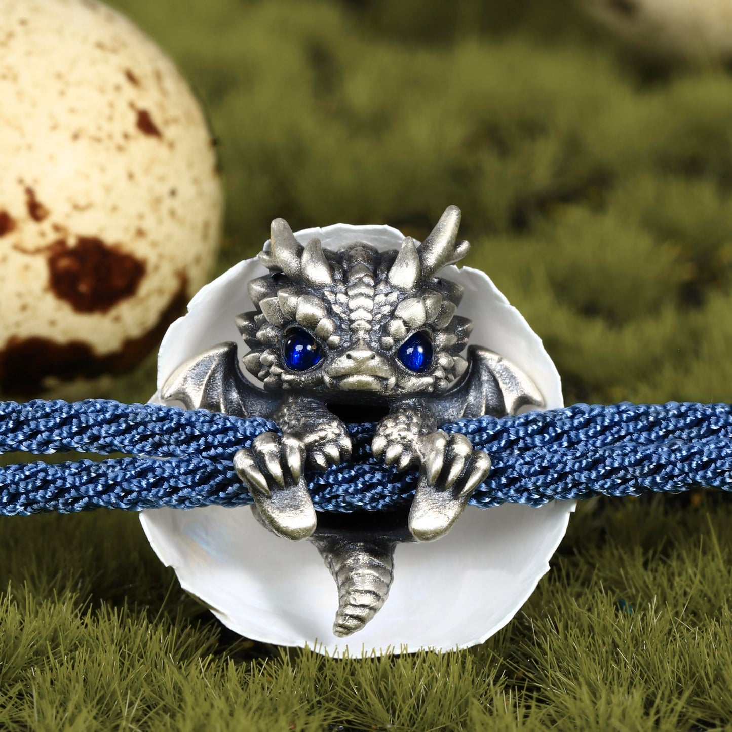 Handmade Sterling Silver Baby Dragon Charm Bracelet, Crystal gemstone eyes,Birthday gift,Friendship gift,Gift for her,Gift for him,Men jewelry,Halloween Jewelry,costum accessories