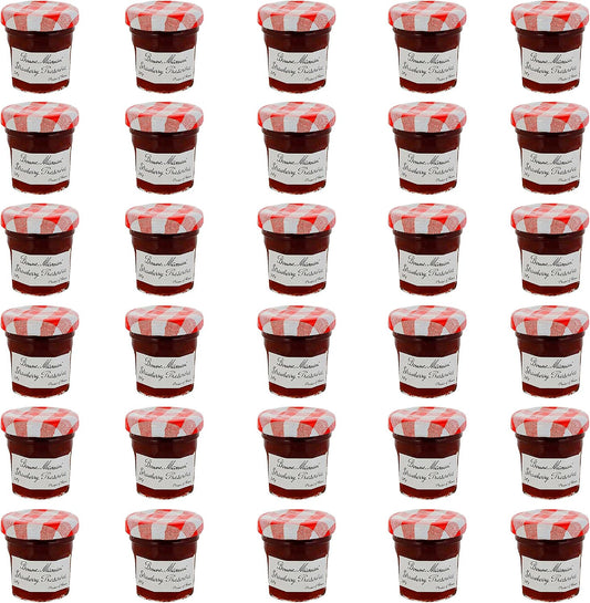 Bonne Maman Strawberry Preserve Mini Jars - 30 PCS x 1 OZ - Kosher Jam