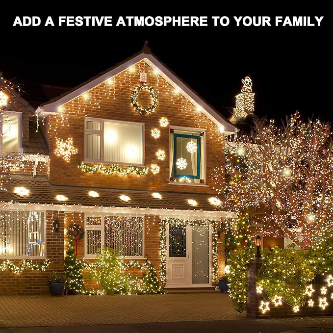 Holiday Light Clips Christmas Light Clips Outdoor Hang Gutter Hooks for Christmas Decoration String Lights Weatherproof Outdoor Lights Clips for Halloween Xmas(100 Pieces)
