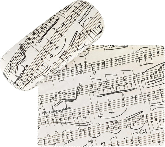 VON LILIENFELD Glasses Case Sheet music Present Cleaning Cloth Spectacle Cases Lightweight Stable Art