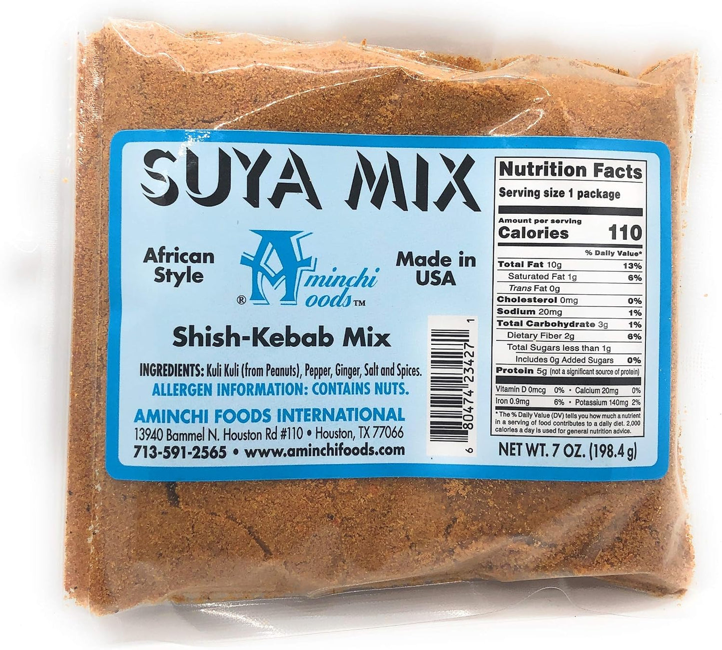 Suya Seasoning - Steak and Beef Seasoning for Grilling -Spicy Powder Sweet Flavor Chicken Seasoning Blend Nigerian Pepper - 6oz