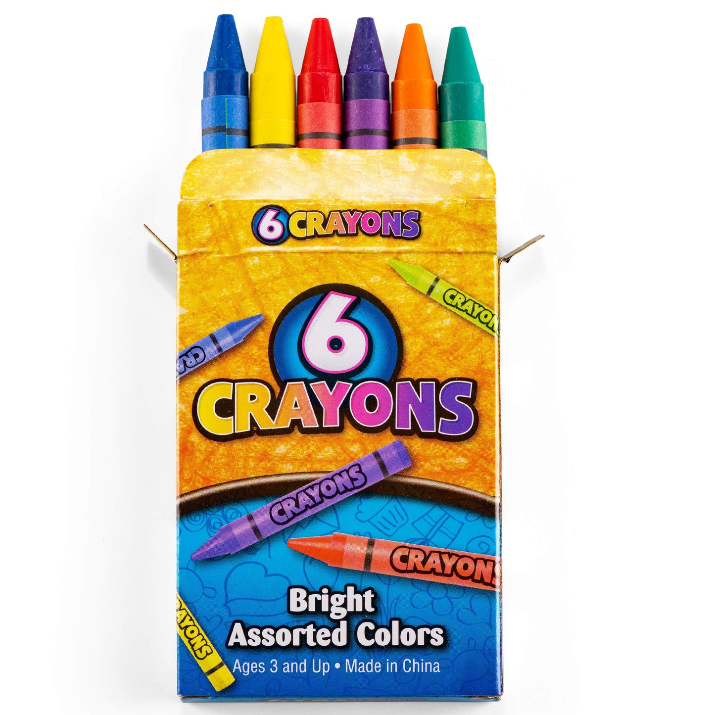 Bedwina Bulk Crayons - Case of 120, 6-Packs Total 720 Crayons Bulk School Supplies for Kids, Toddlers, Teachers, Restaurants & Classrooms, Nontoxic Travel, Party Favors, Goody Bags, Stocking Stuffers