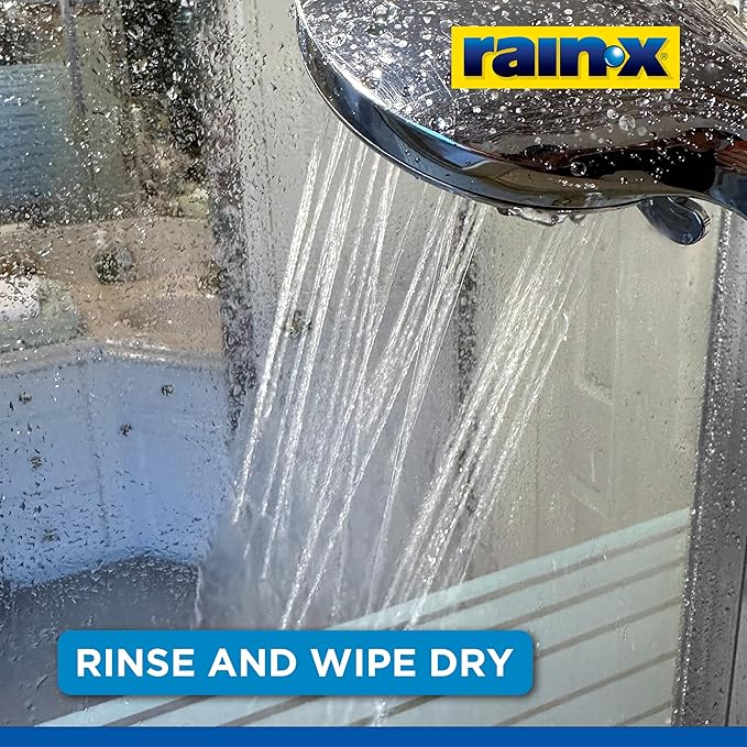 Rain-X 630544 X-Treme Clean Shower Door Cleaner, 12 Fl. Oz, Formulated To Glass Doors - Removes Soap Scum, Dirt, Hard Water Build-up, Calcium, Lime & Rust Stains (Pack of 2)