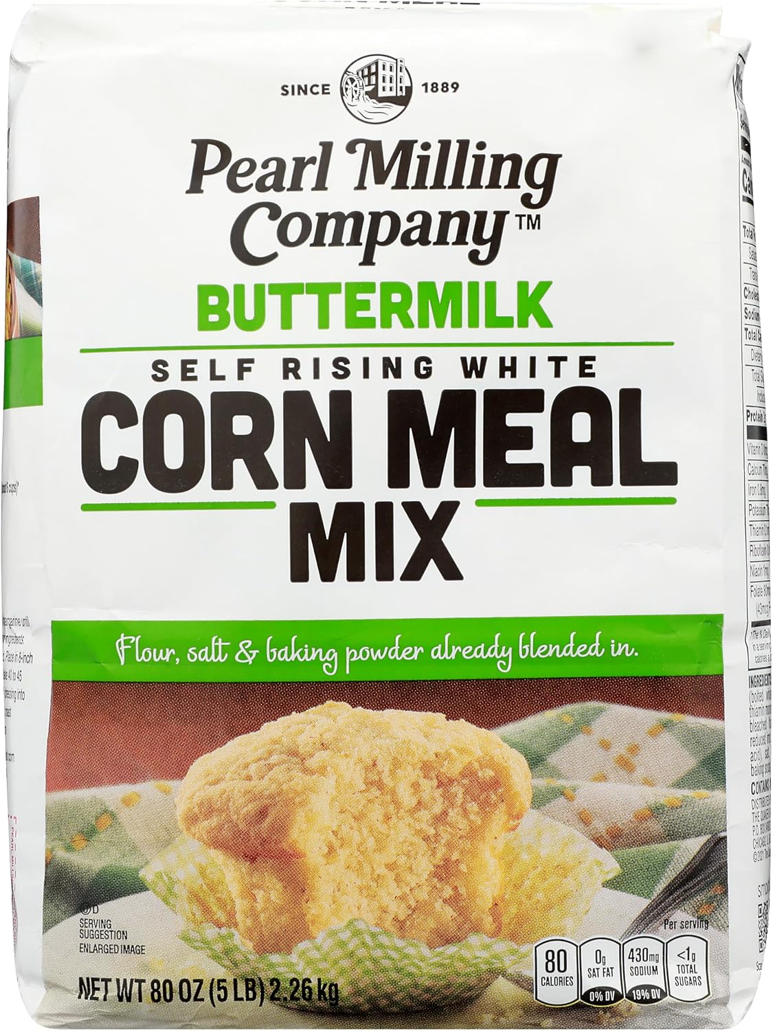 Pearl Milling Company White Buttermilk Corn Meal Mix - 5lb