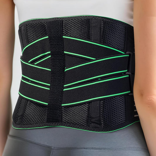 DR JK- Lower Back Brace with Lumbar Pad for Men and Women, XL, Back Brace for Lower Back Pain, Sciatica, Scoliosis, Herniated Disc with Adjustable Support Straps