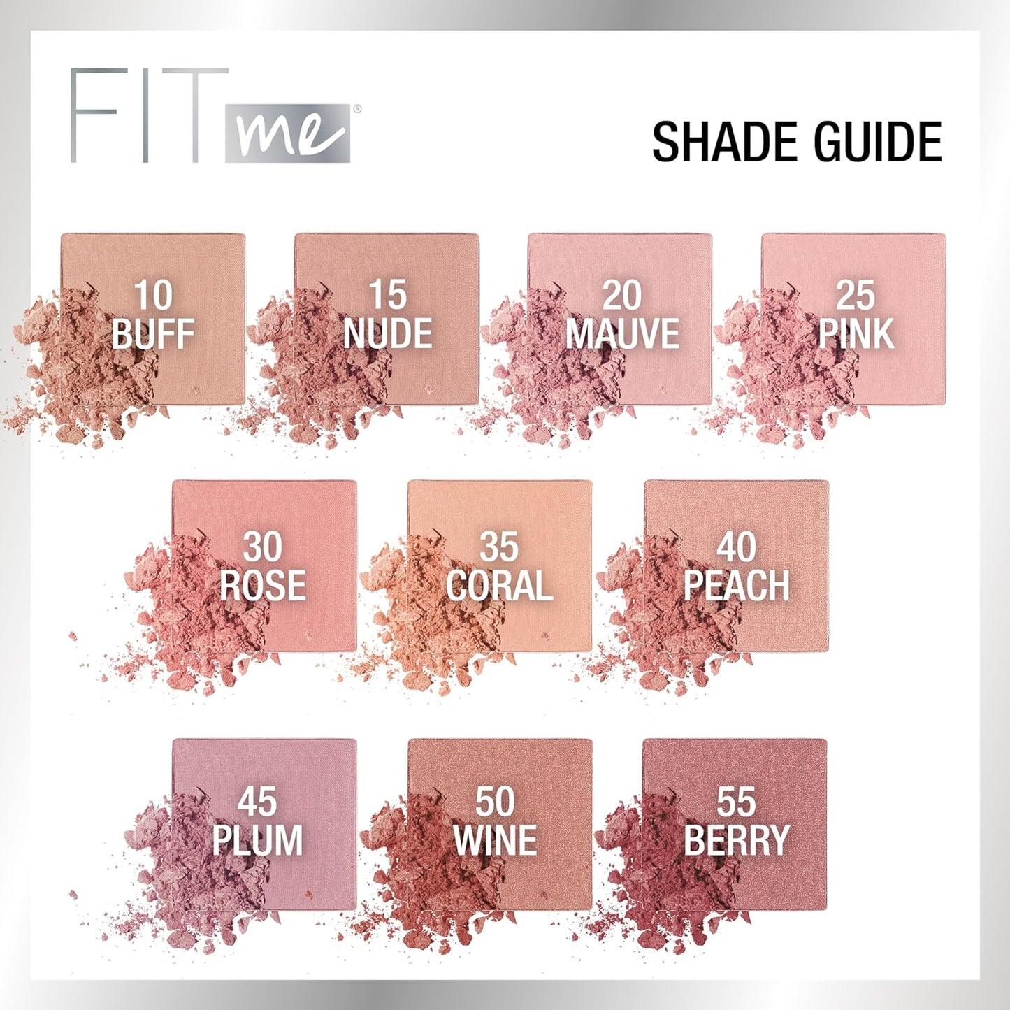 Maybelline Fit Me Powder Blush, Lightweight, Smooth, Blendable, Long-lasting All-Day Face Enhancing Makeup Color, Rose, 1 Count