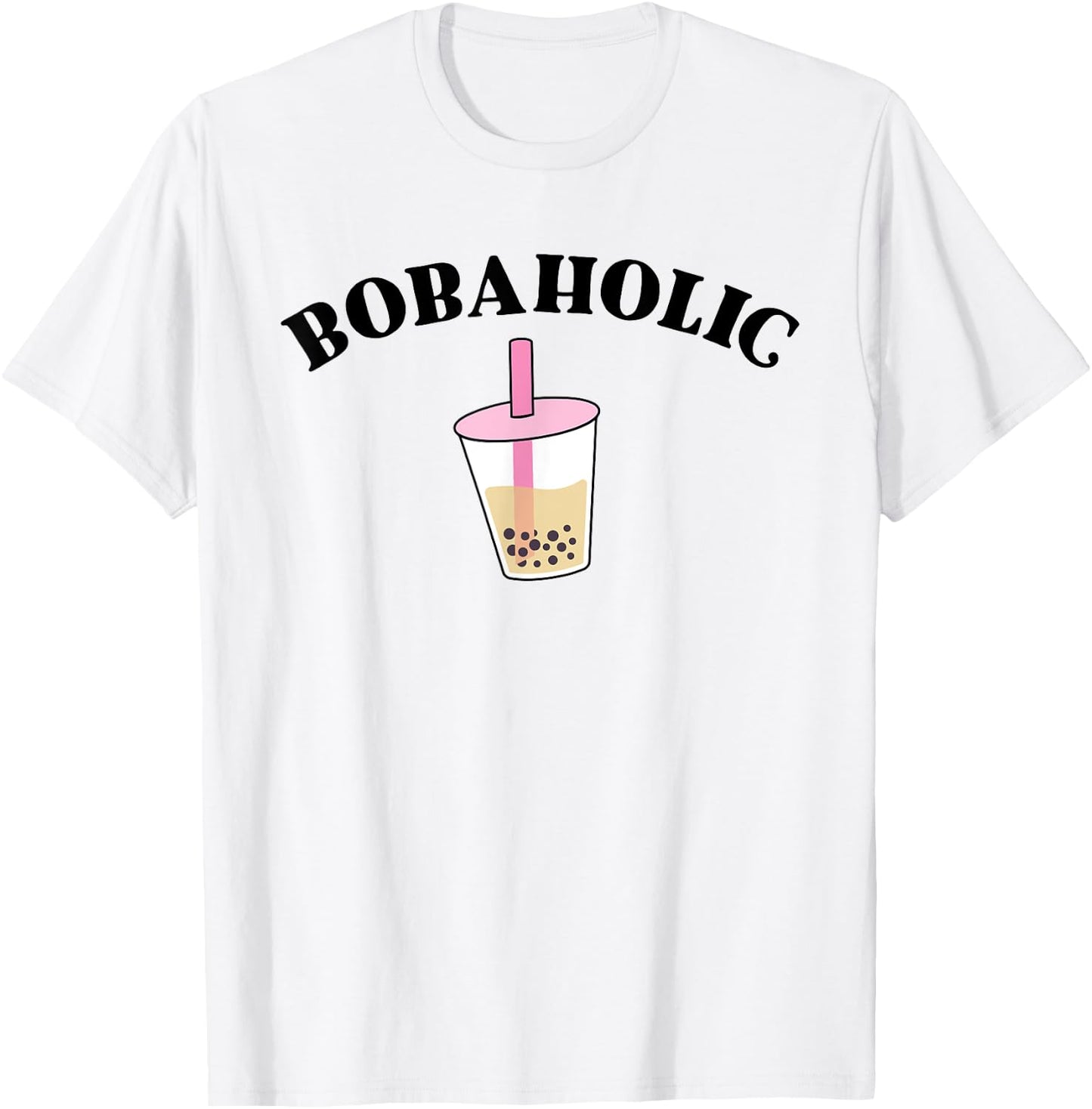 Bobaholic Funny Bubble Tea Shirts Women Boba Tea Kids Gift T-Shirt
