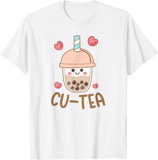 Cu tea Cute Kawaii Boba Bubble Tea Toddler Boys Girls Kids T-Shirt